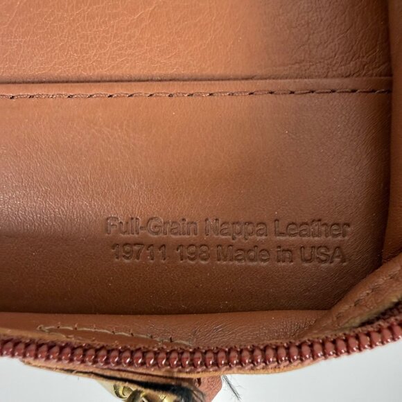 1990s FRANKLIN COVEY Crossbody Brown Leather Zip Around 7-Ring Planner 12215 USA - Picture 16 of 16